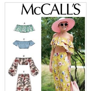 McCall's M7757 Sewing Pattern Misses' Tops and Pants SIZES XS-M
